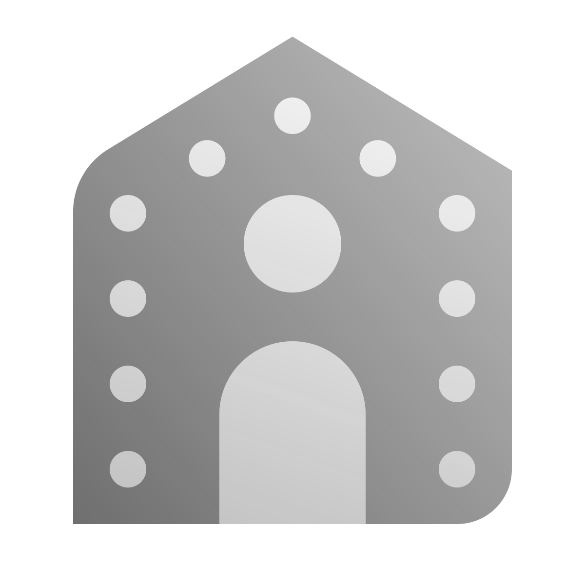 deco duotone style gingerbread house icon