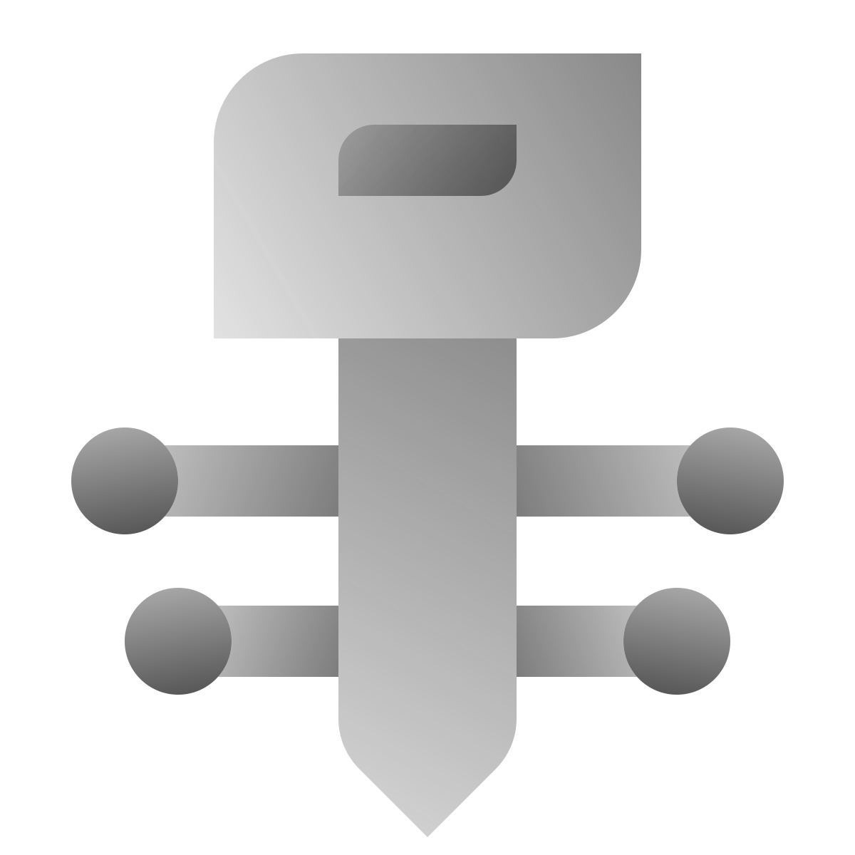 deco duotone style grand master key icon