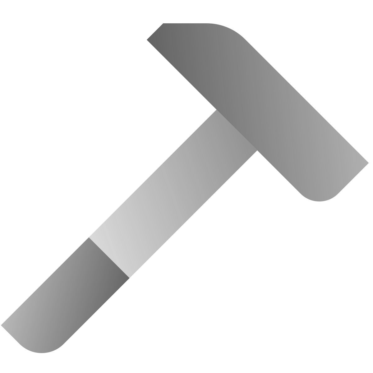 deco duotone style marteau icon