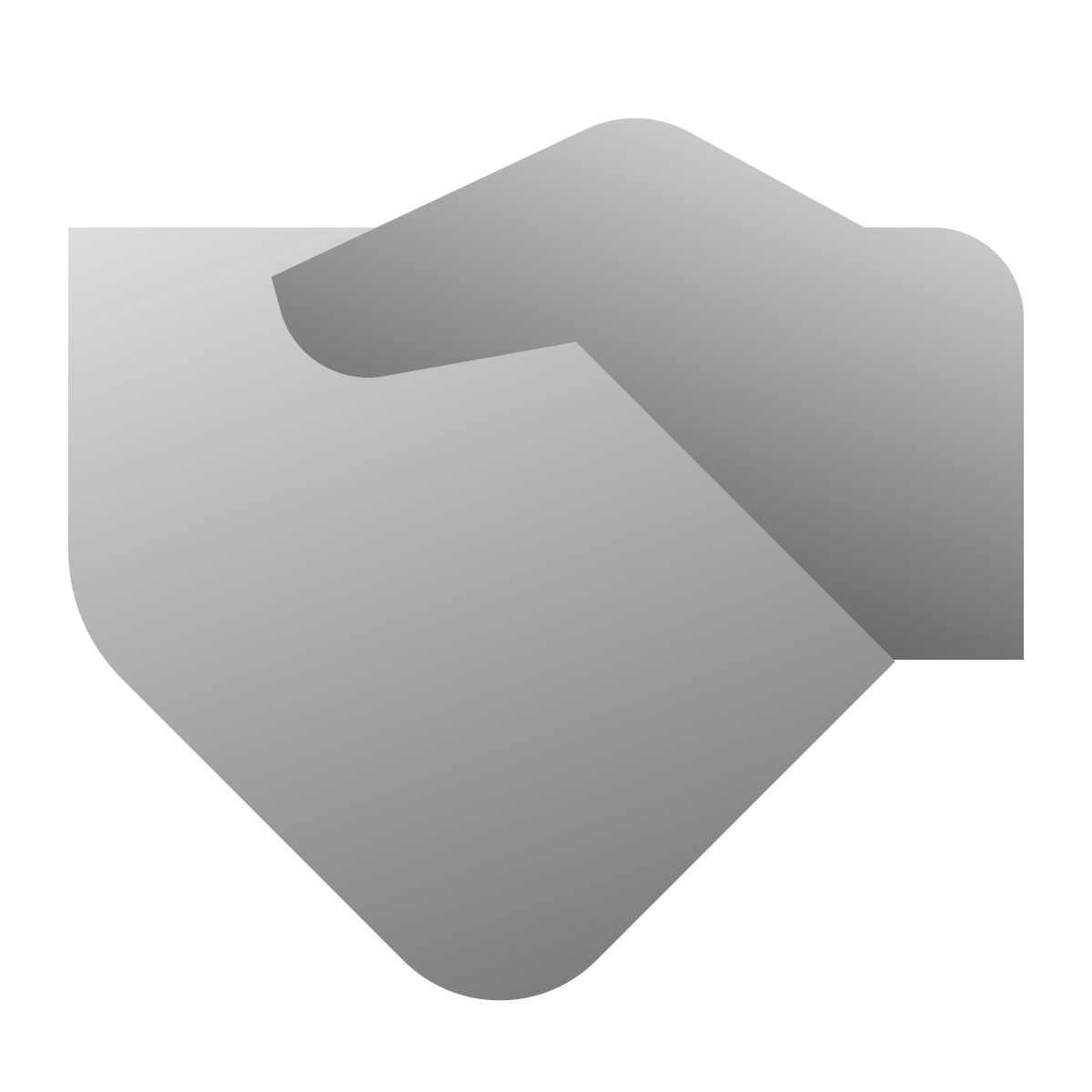 deco duotone style handshake icon
