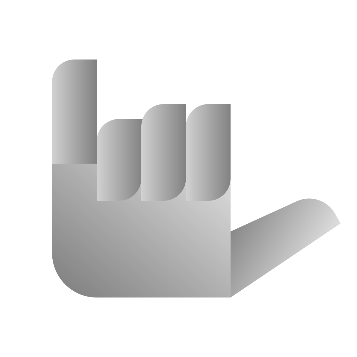 deco duotone style hang 10 icon
