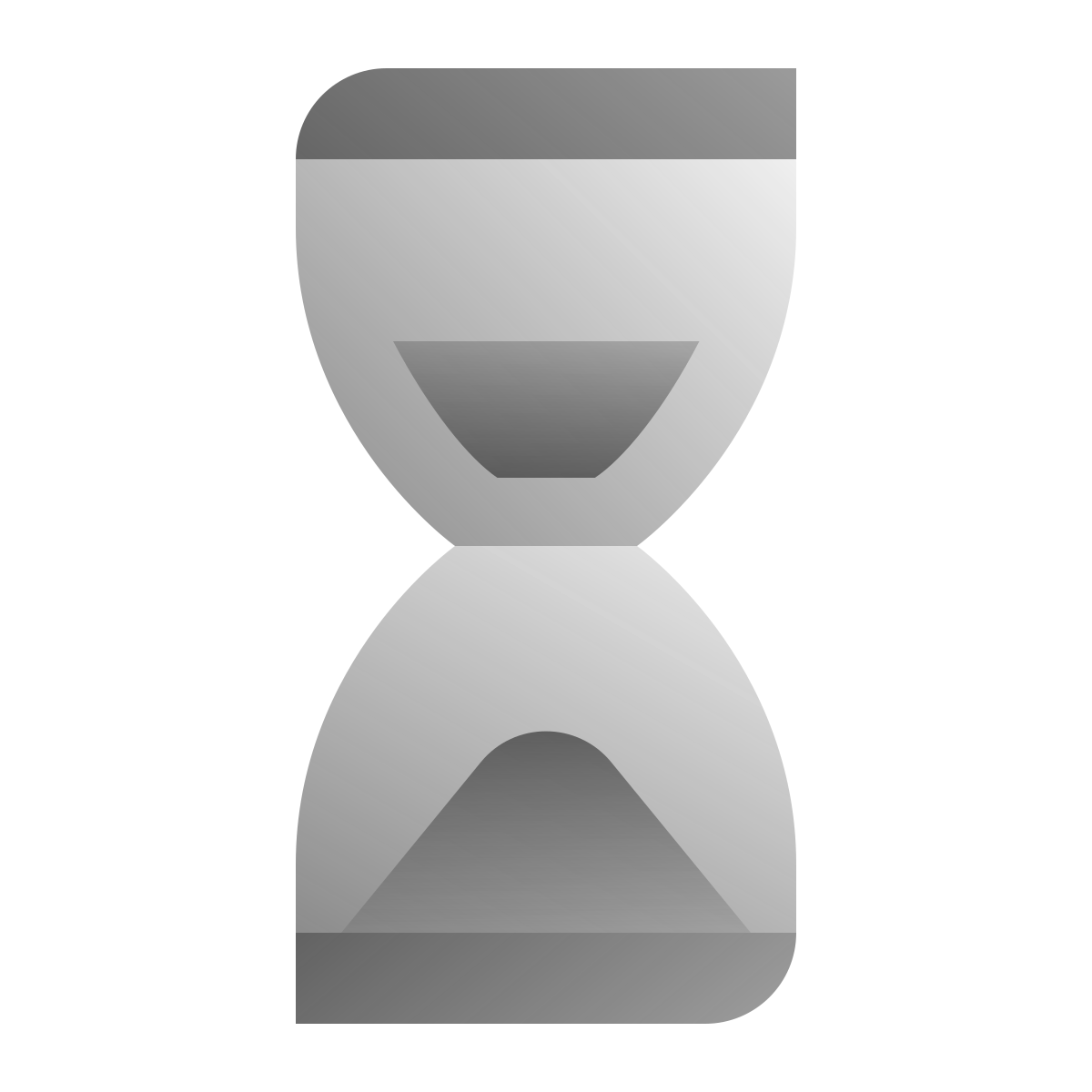 deco duotone style hourglass icon