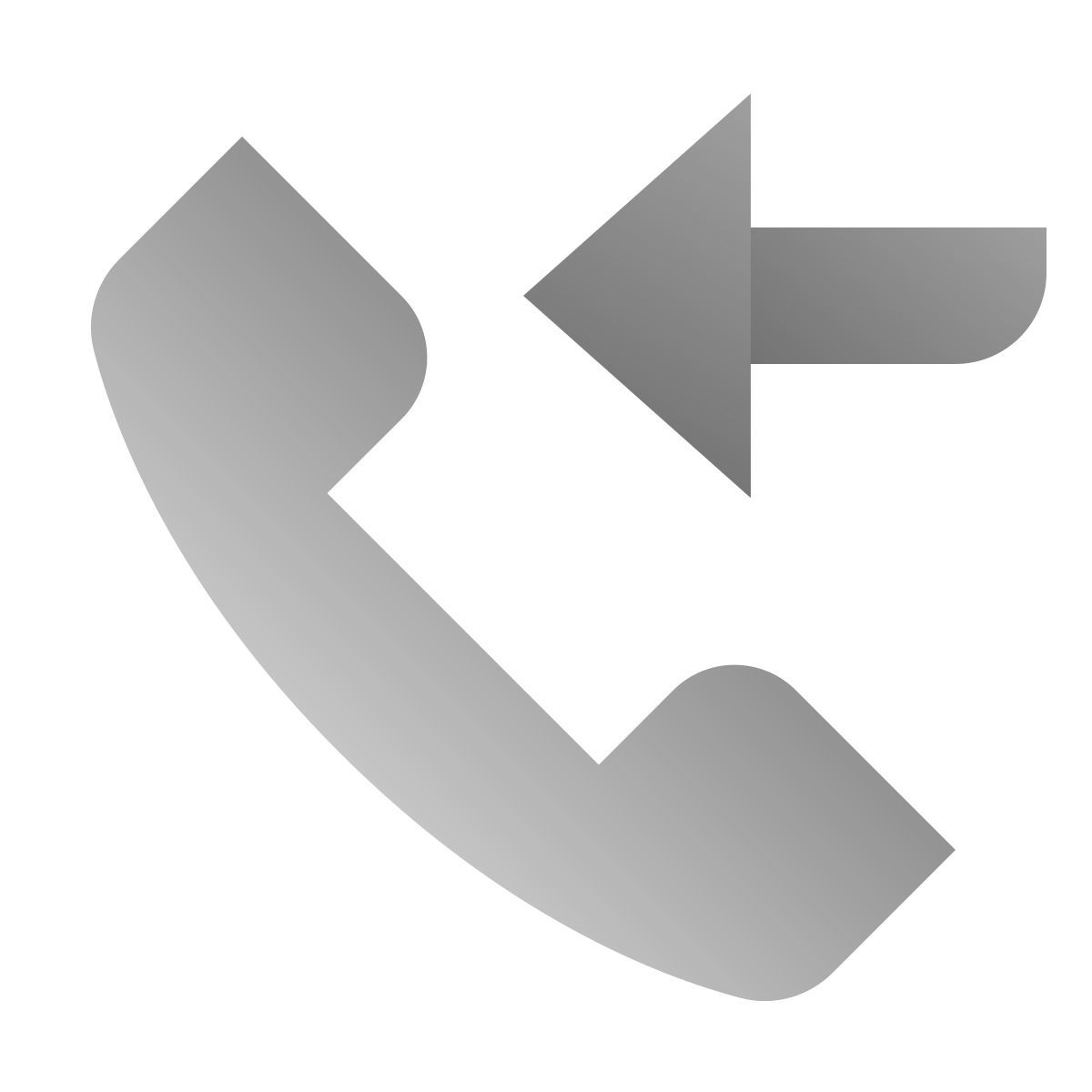 deco duotone style eingehender anruf icon