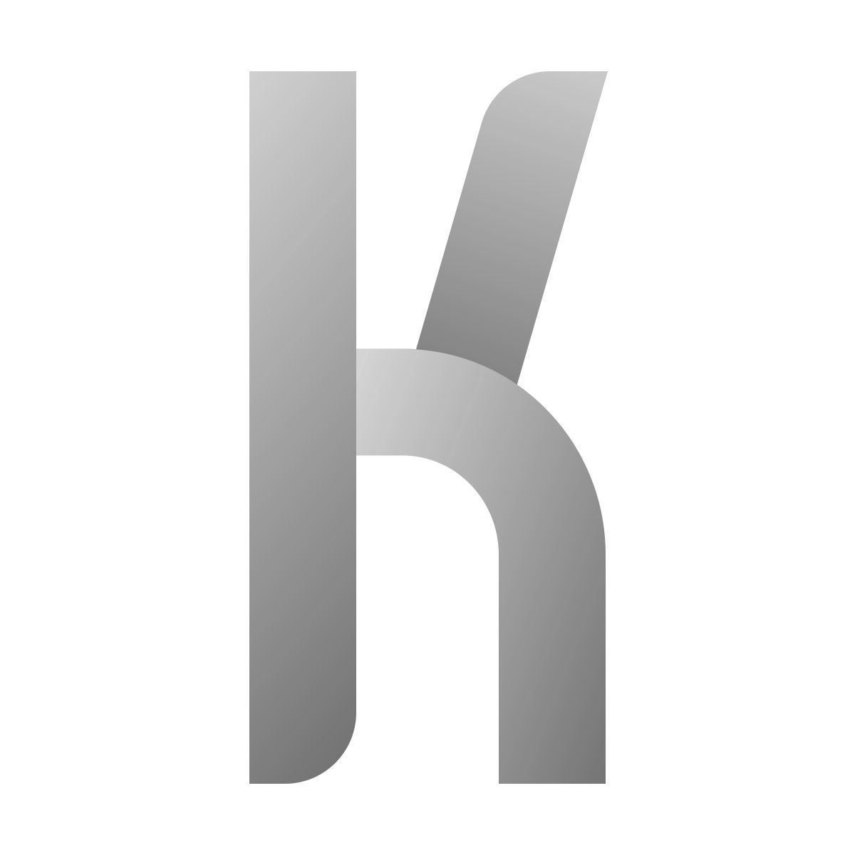 deco duotone style k icon