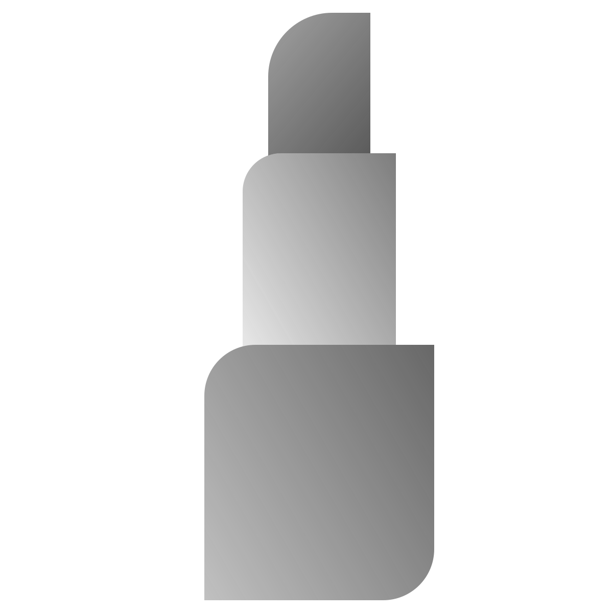 deco duotone style lipstick icon