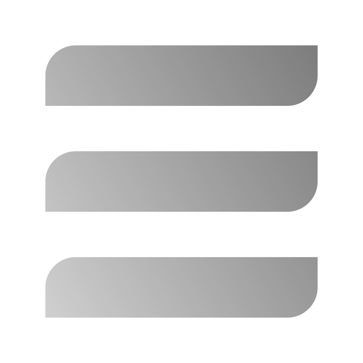 deco duotone style menu icon