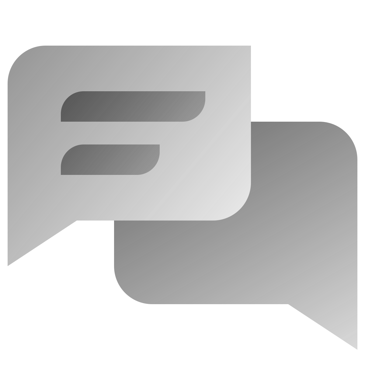 deco duotone style messaging  icon