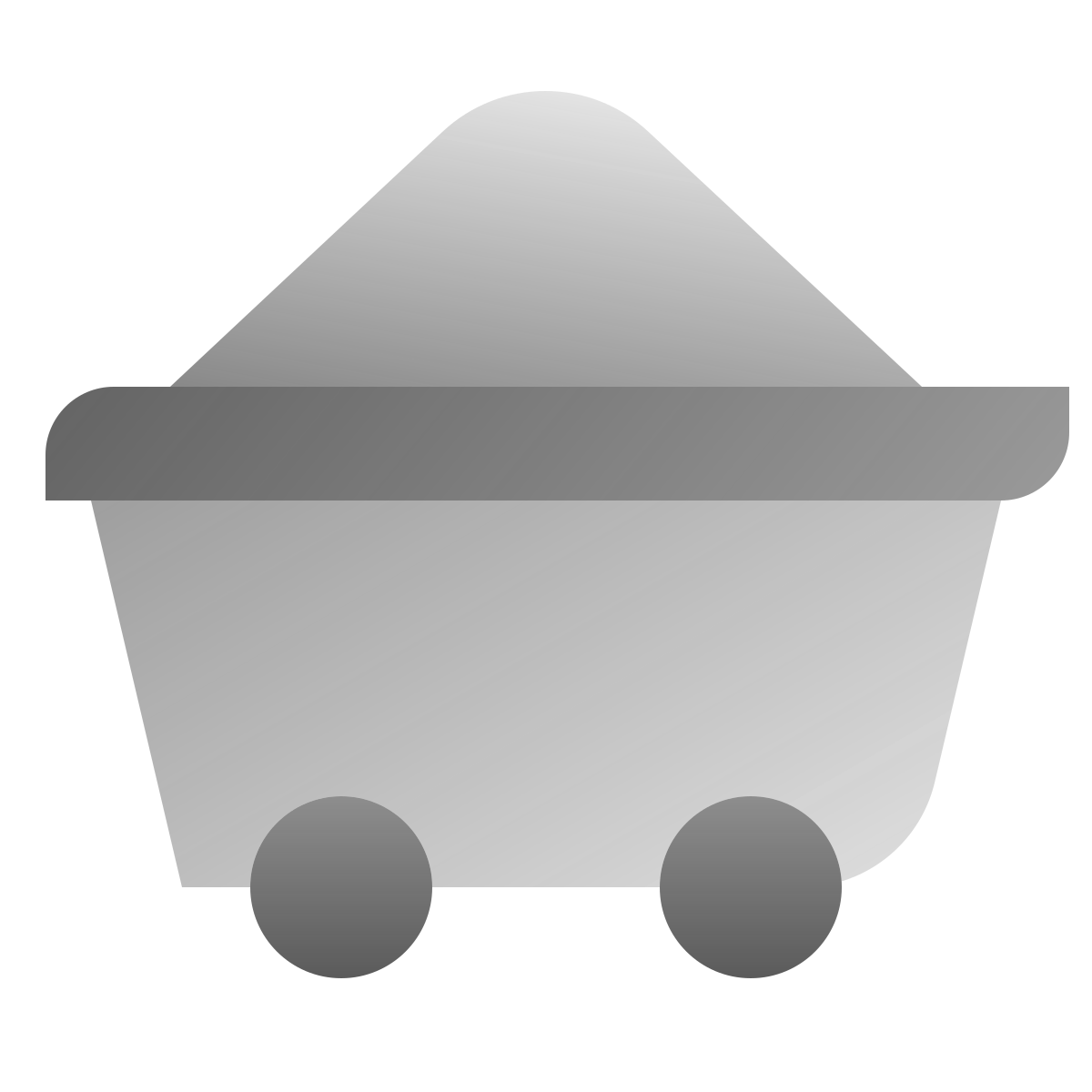deco duotone style mine cart icon