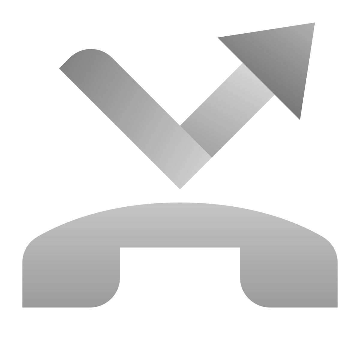 deco duotone style chiamata persa icon