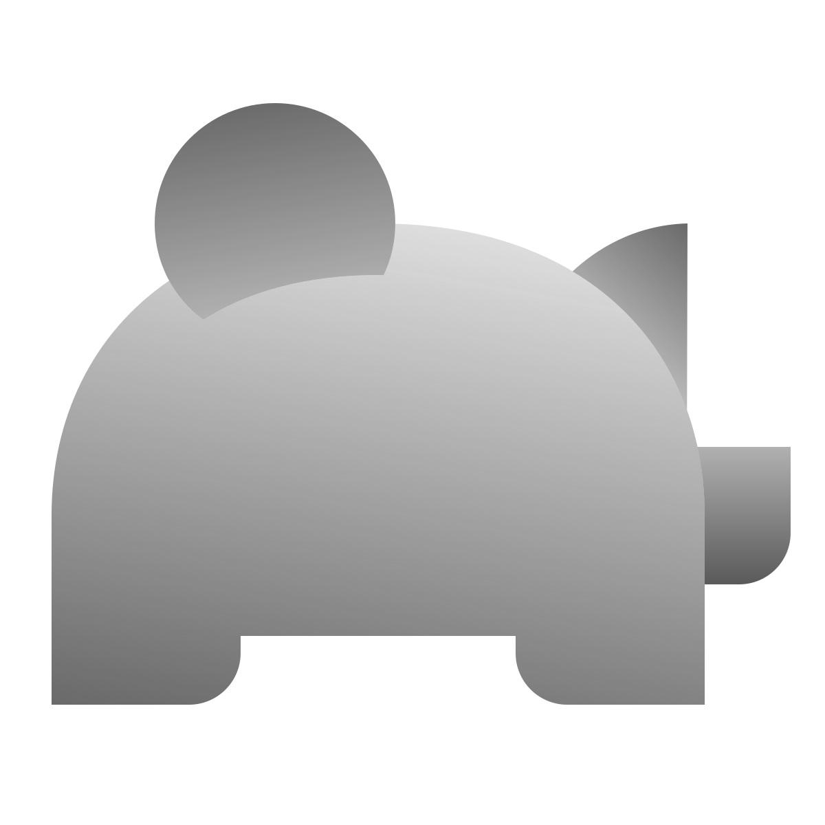 deco duotone style money box icon