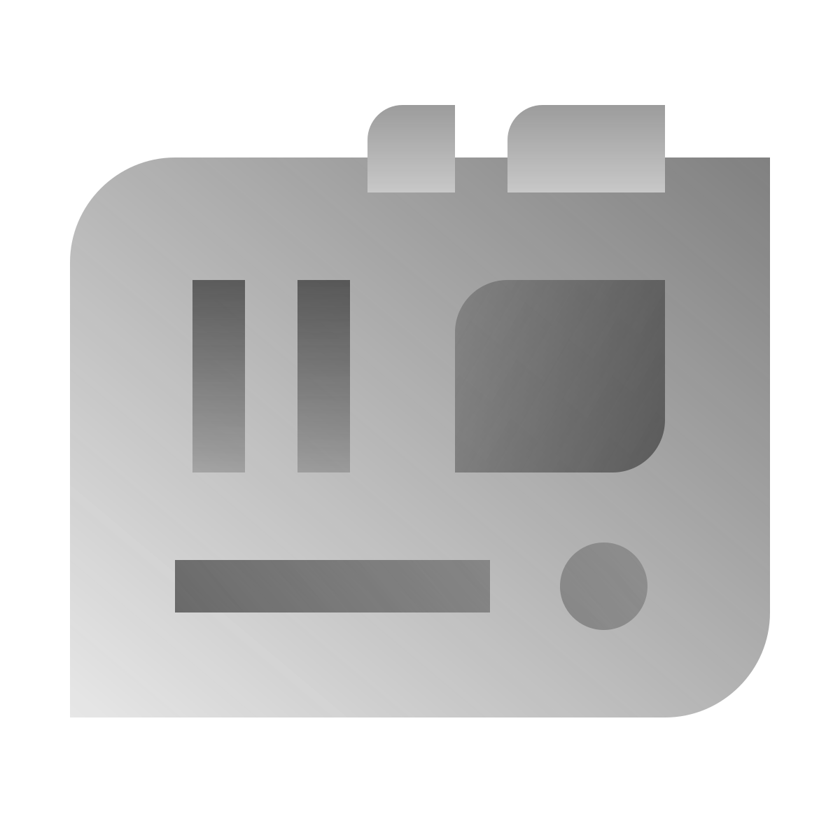 deco duotone style motherboard icon