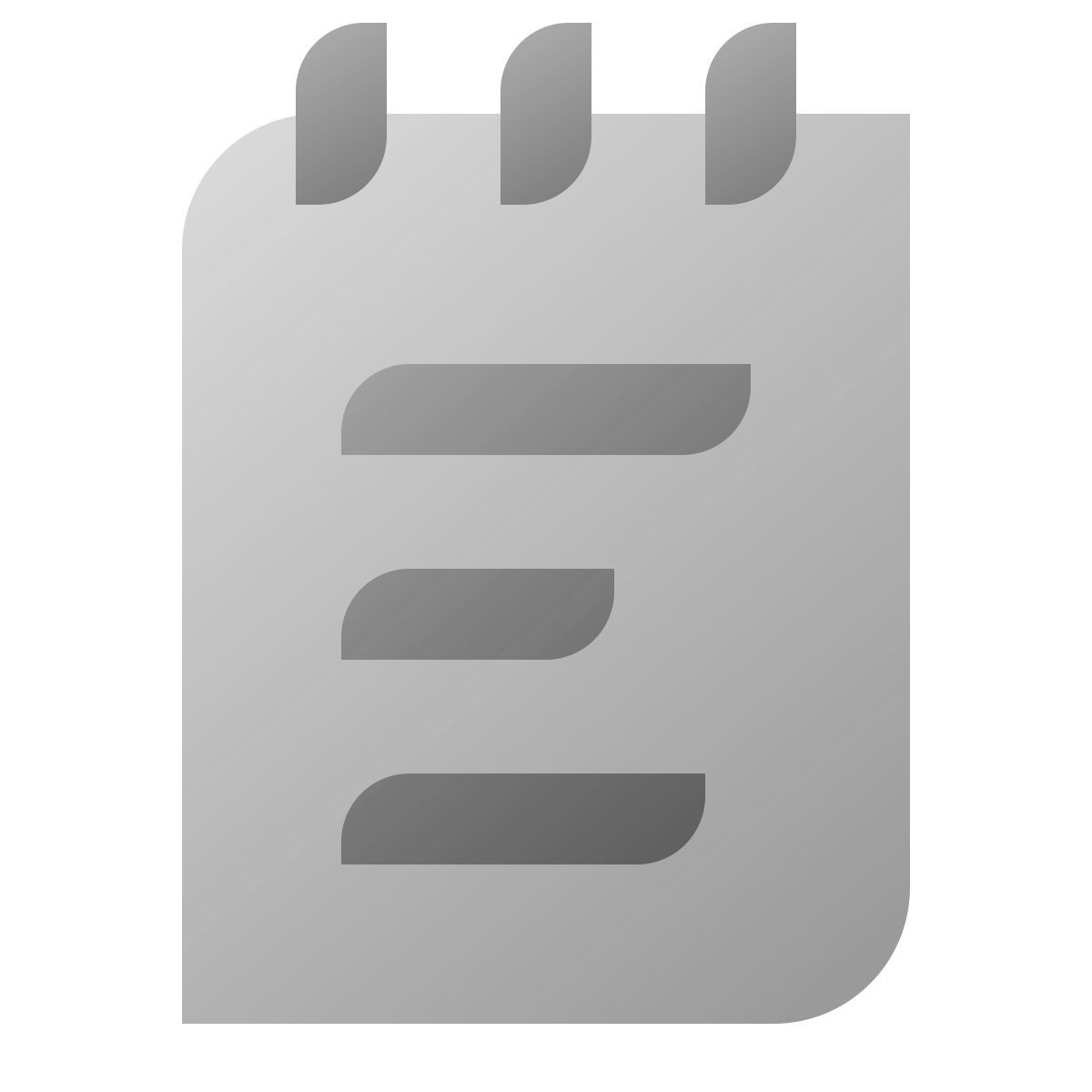 deco duotone style notepad icon