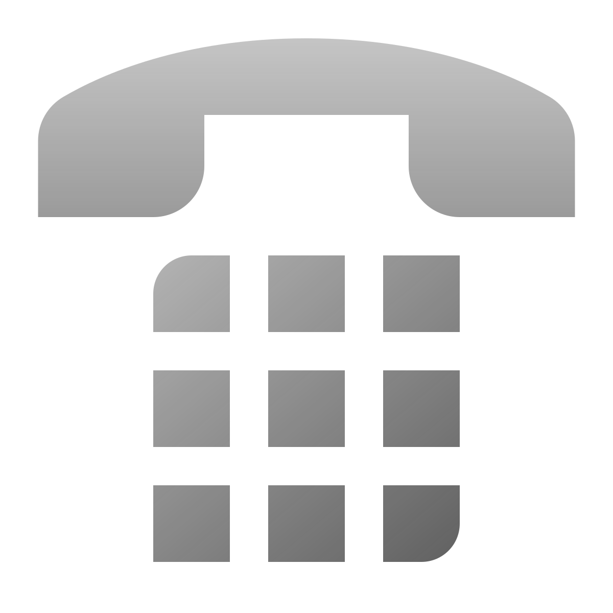 deco duotone style number pad icon