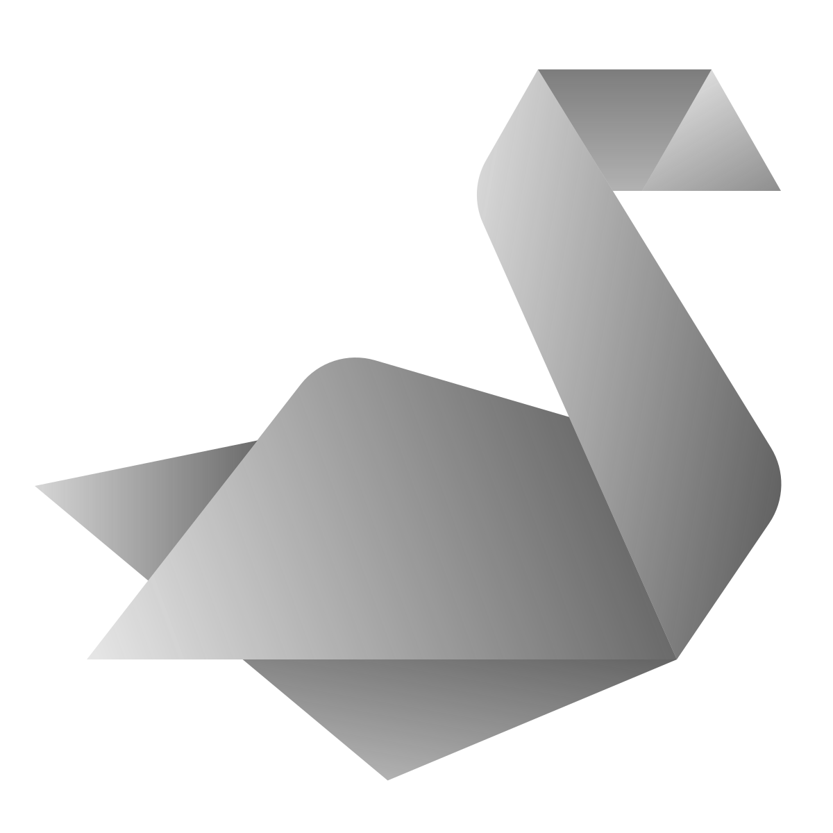 deco duotone style origami icon