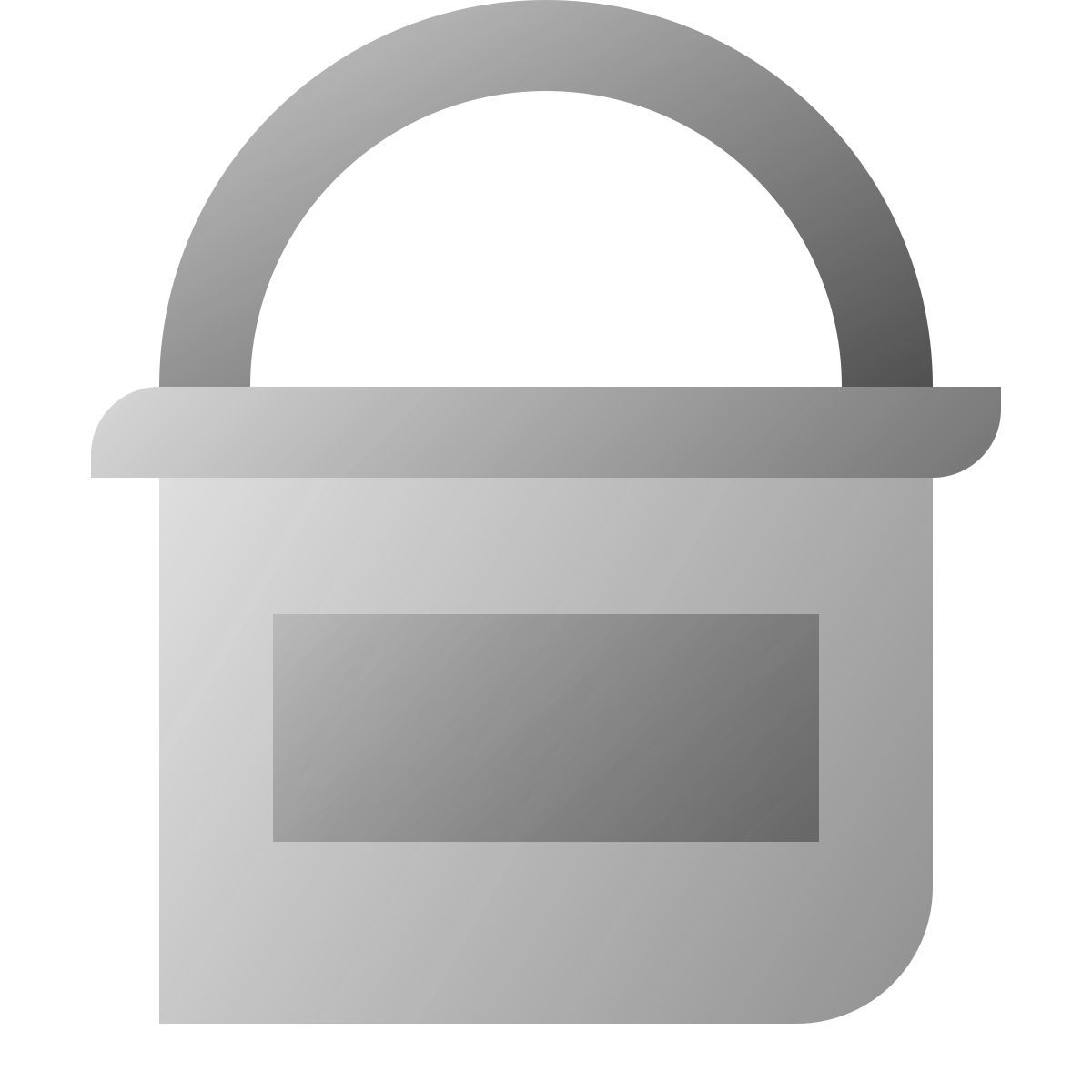 deco duotone style secchio di vernice con etichetta icon