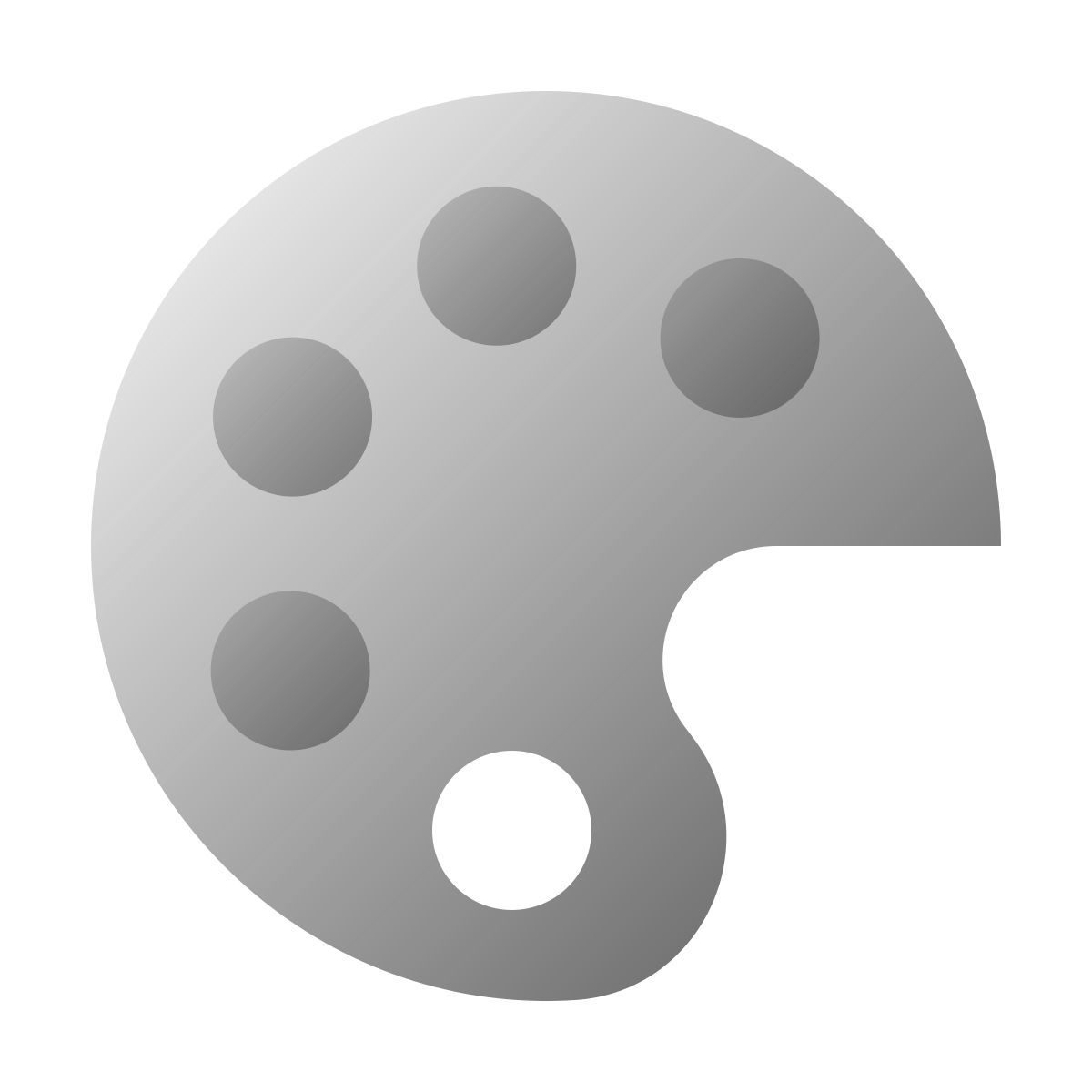 deco duotone style tavolozza da pittura icon