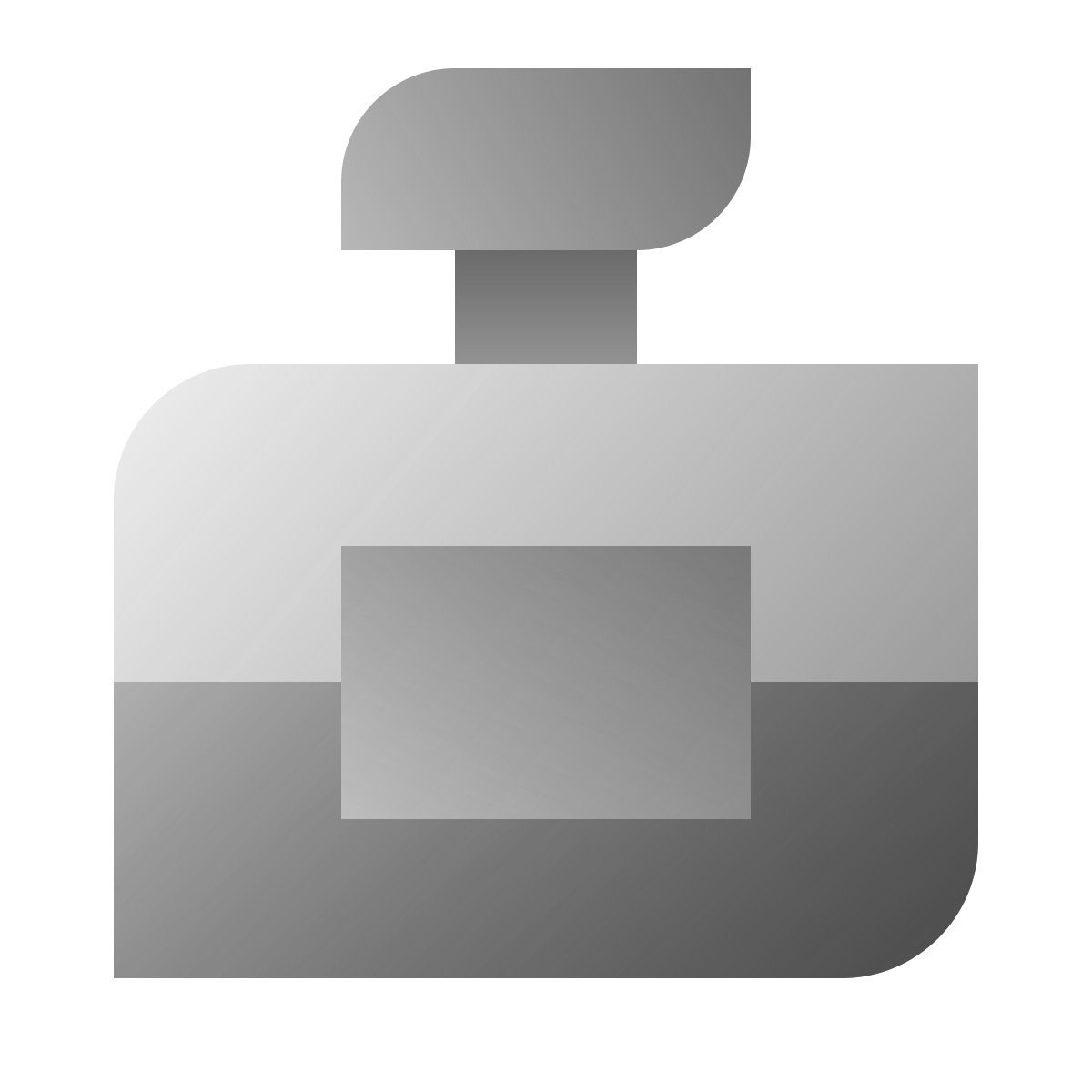 deco duotone style perfume bottle icon