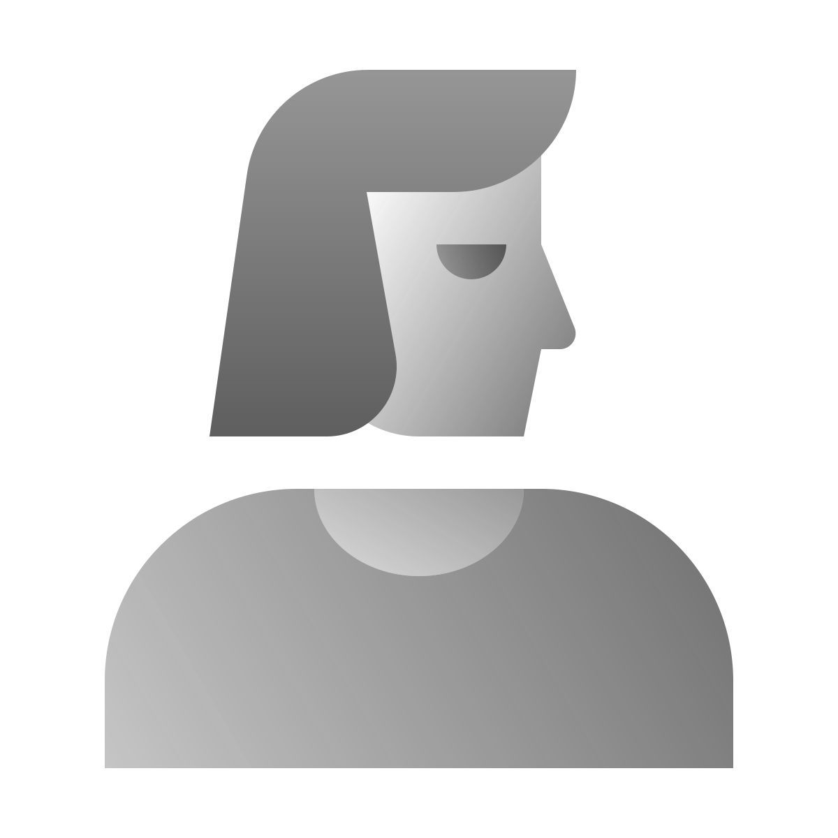 deco duotone style person icon