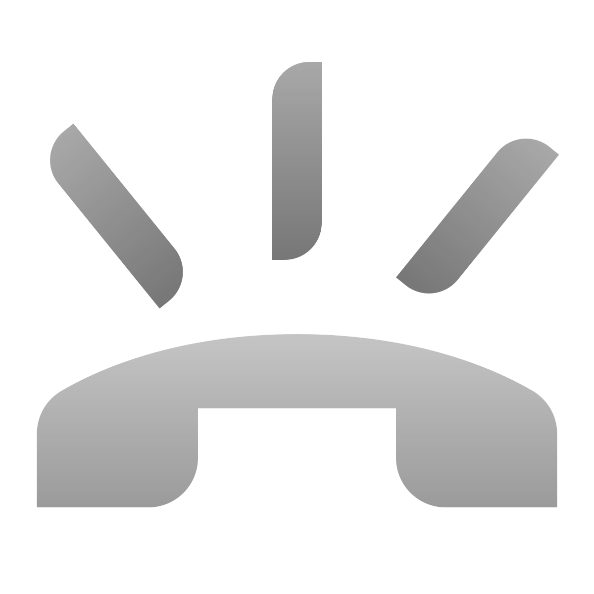 deco duotone style phone ringing icon