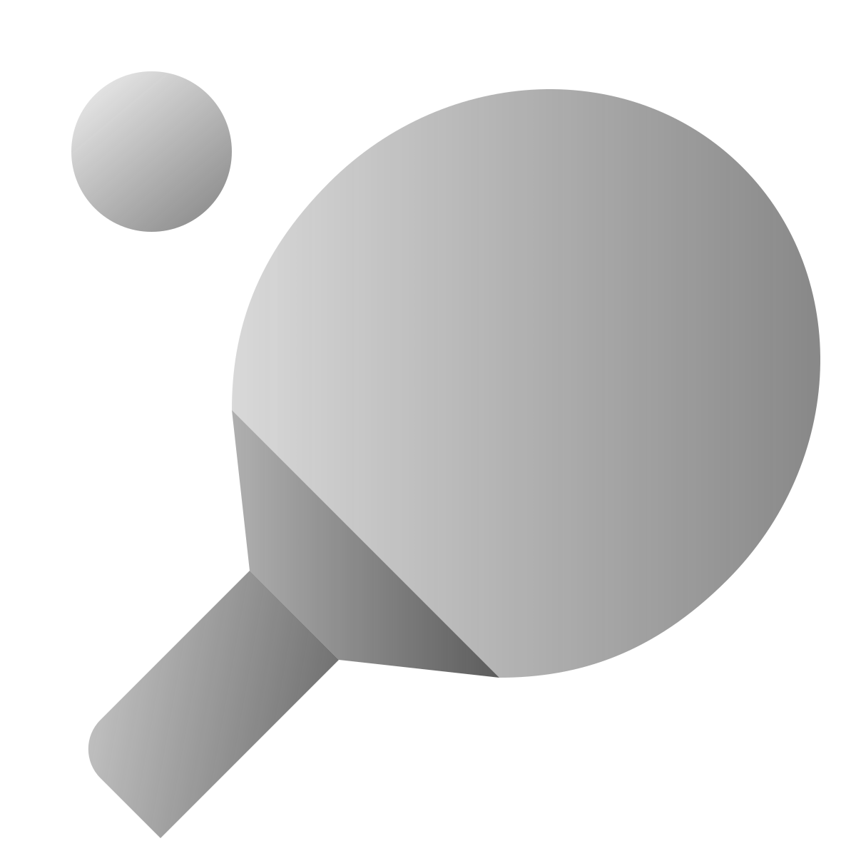 deco duotone style ping pong icon