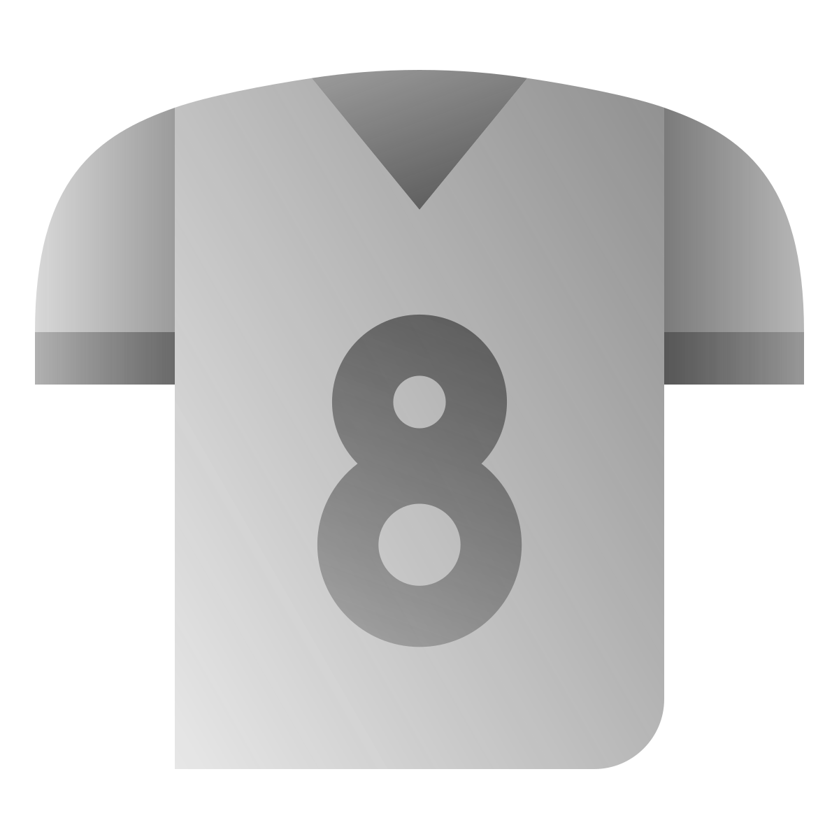 deco duotone style player shirt icon