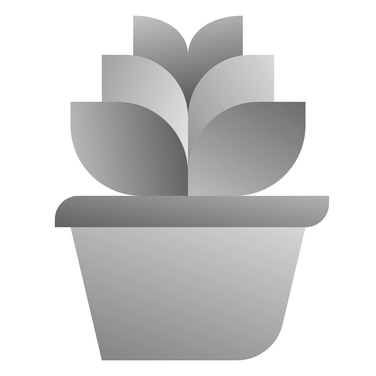 deco duotone style 盆栽 icon