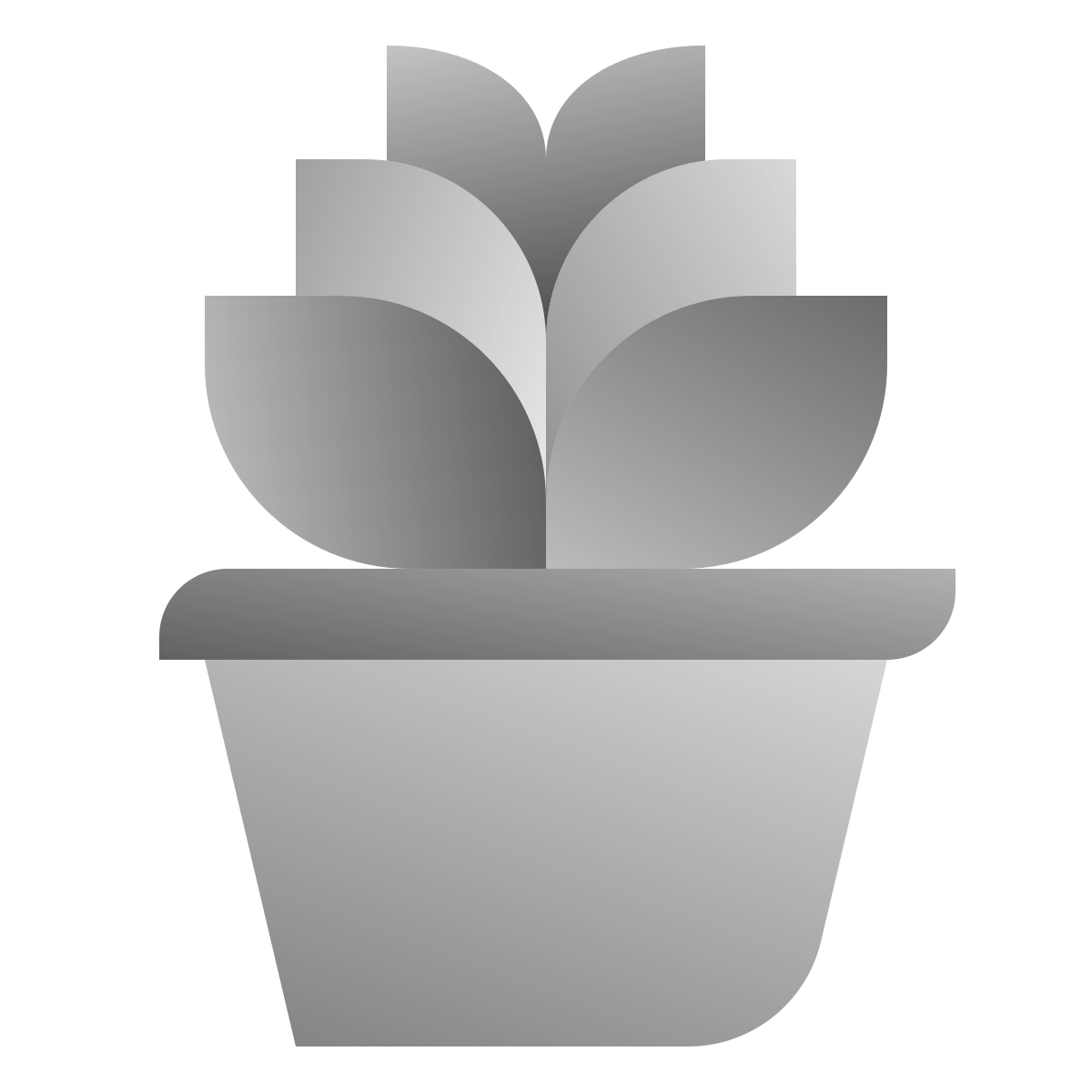 deco duotone style potted plant icon