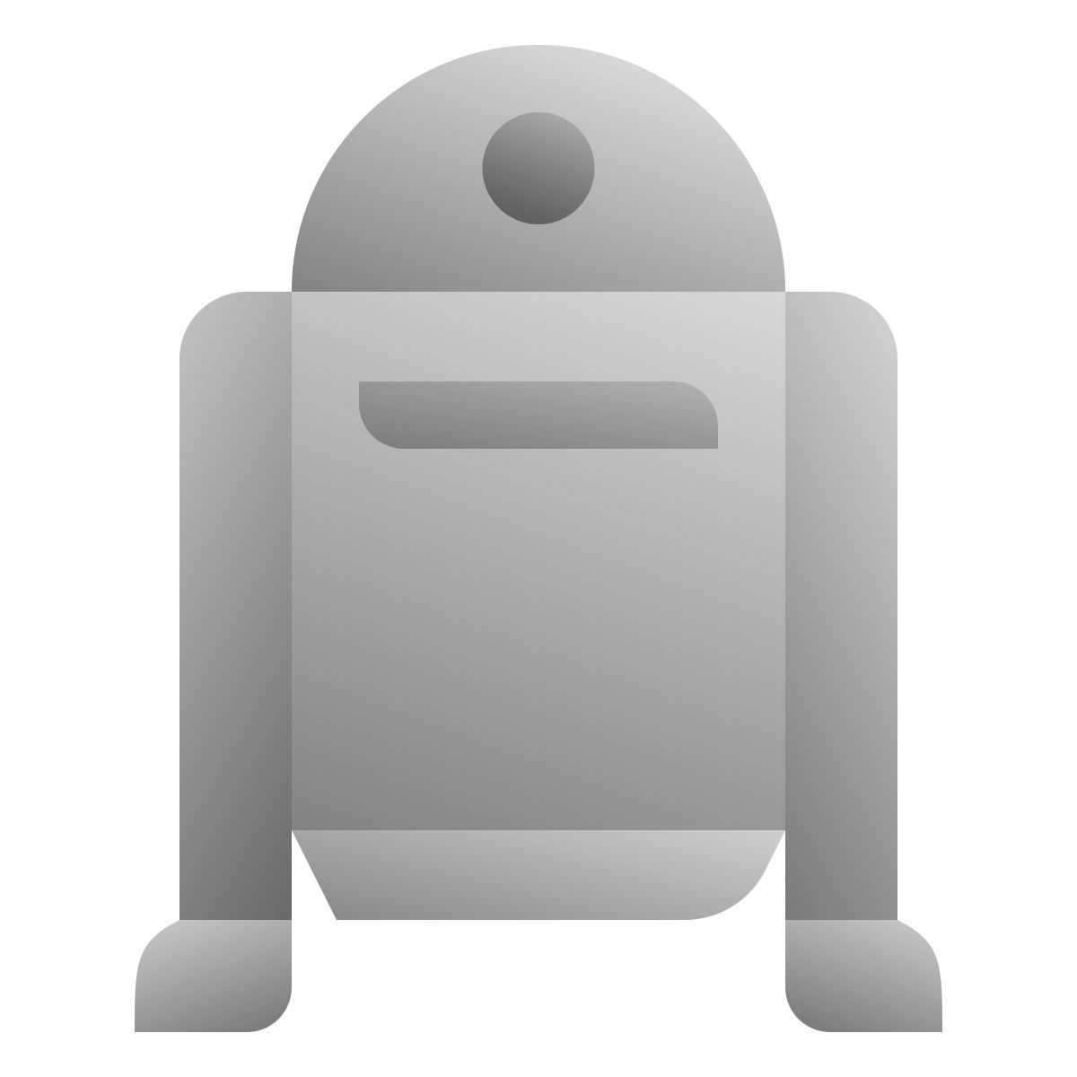 deco duotone style r2 d2 icon