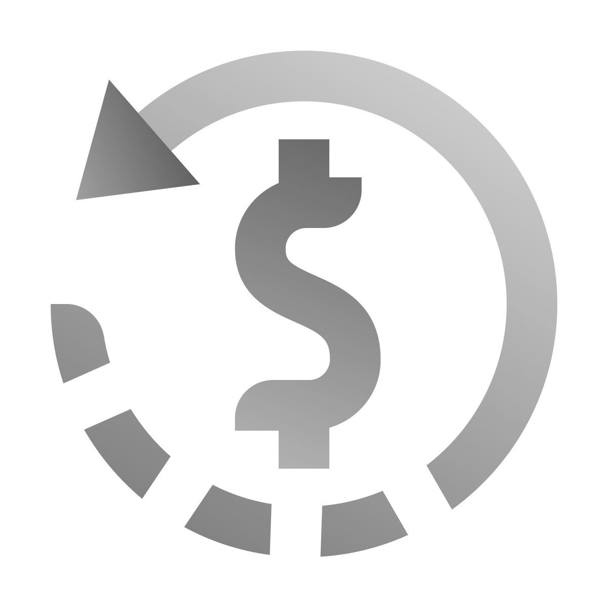 deco duotone style 退款2 icon