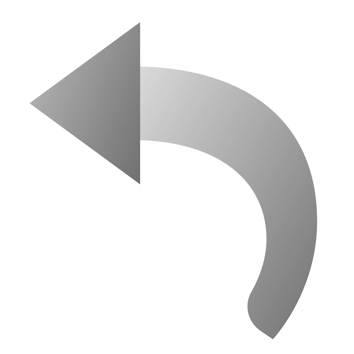 deco duotone style reply arrow icon