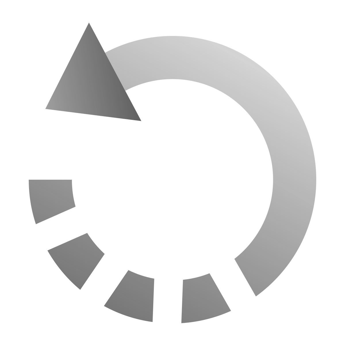 deco duotone style rotate left icon