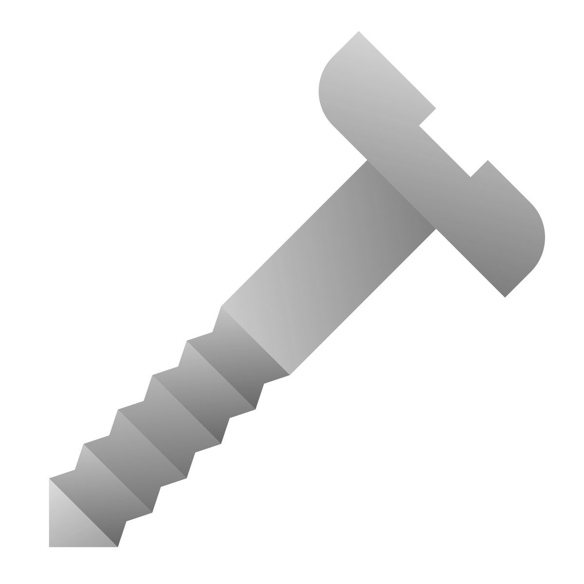 deco duotone style 螺钉 icon