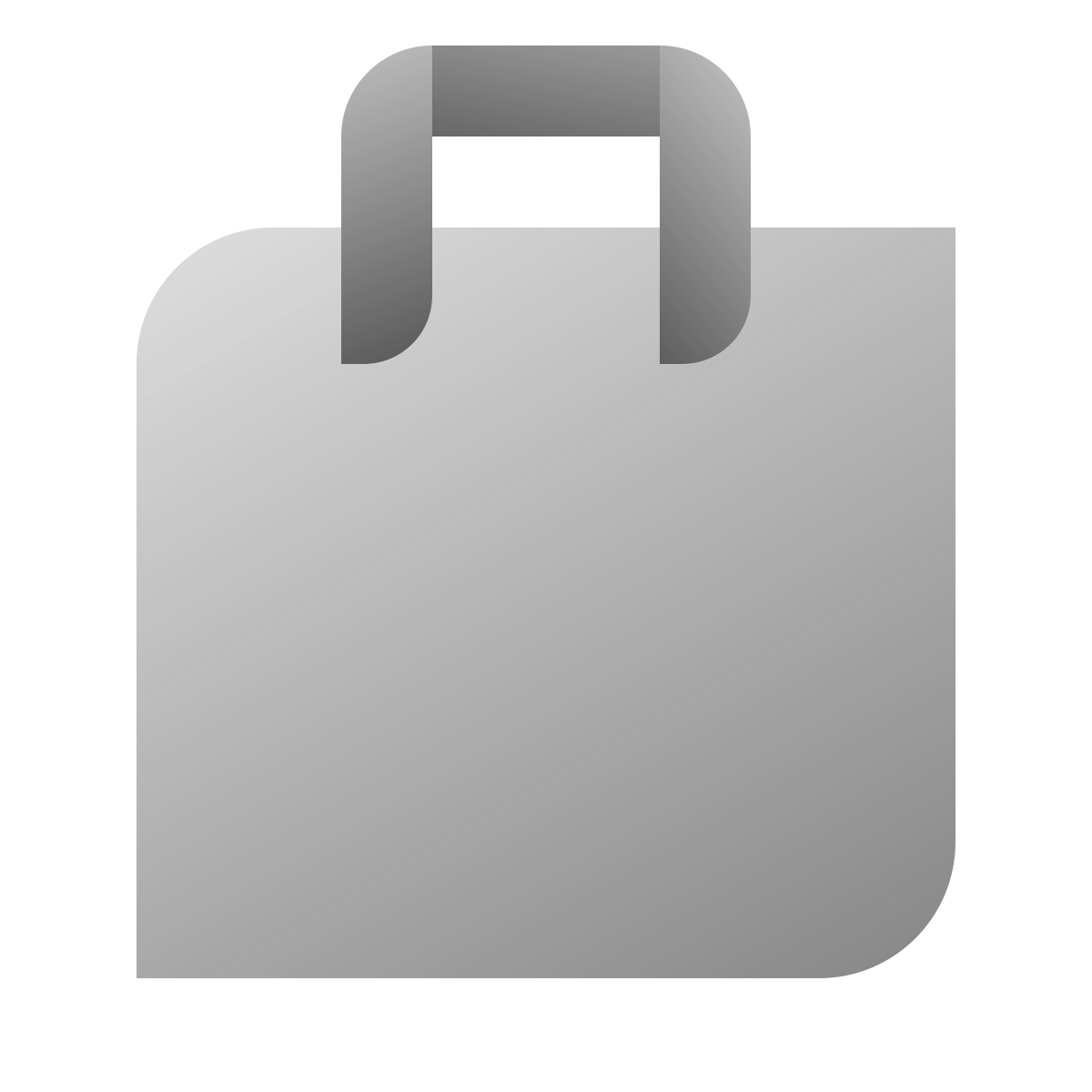 deco duotone style shopping bag icon