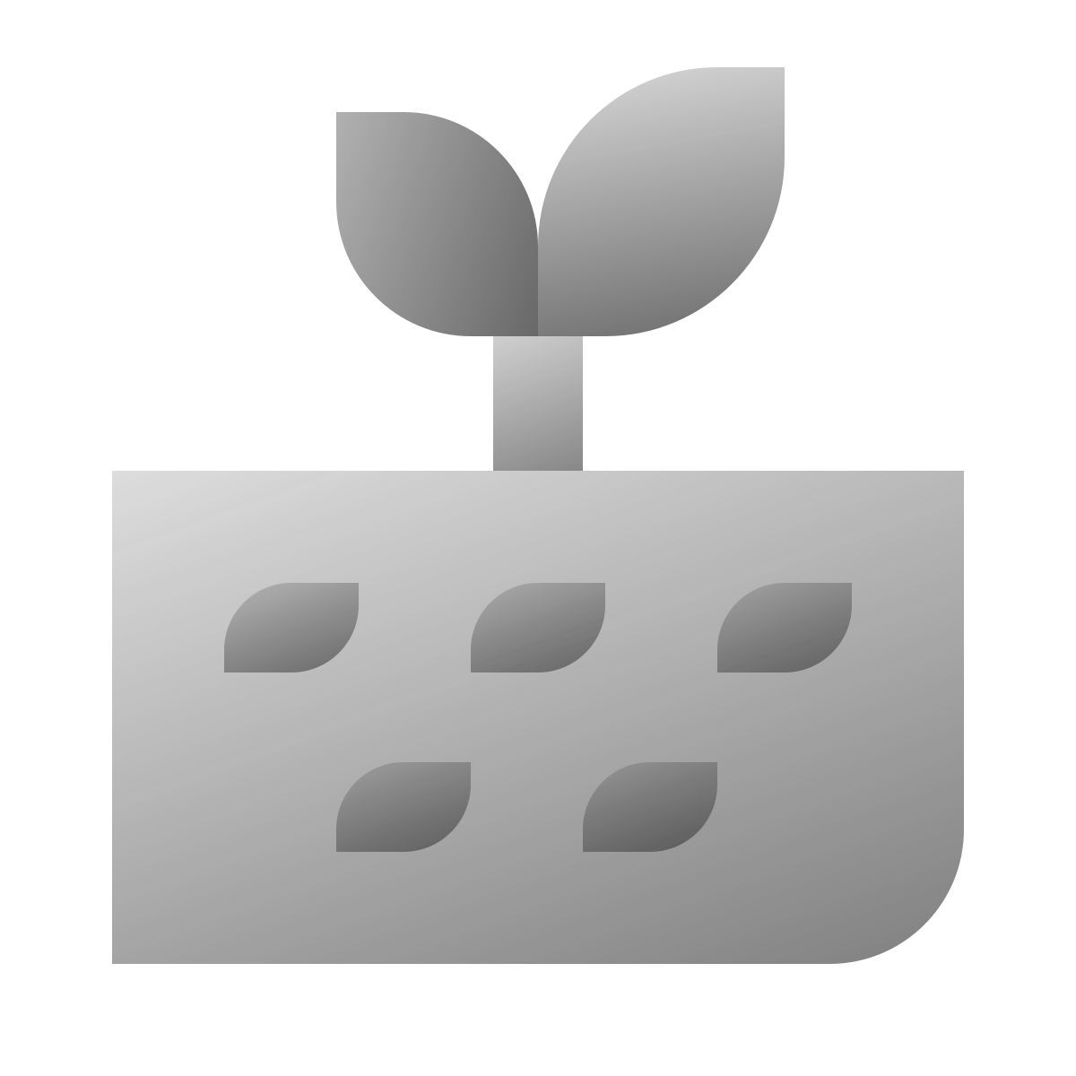 deco duotone style soil icon