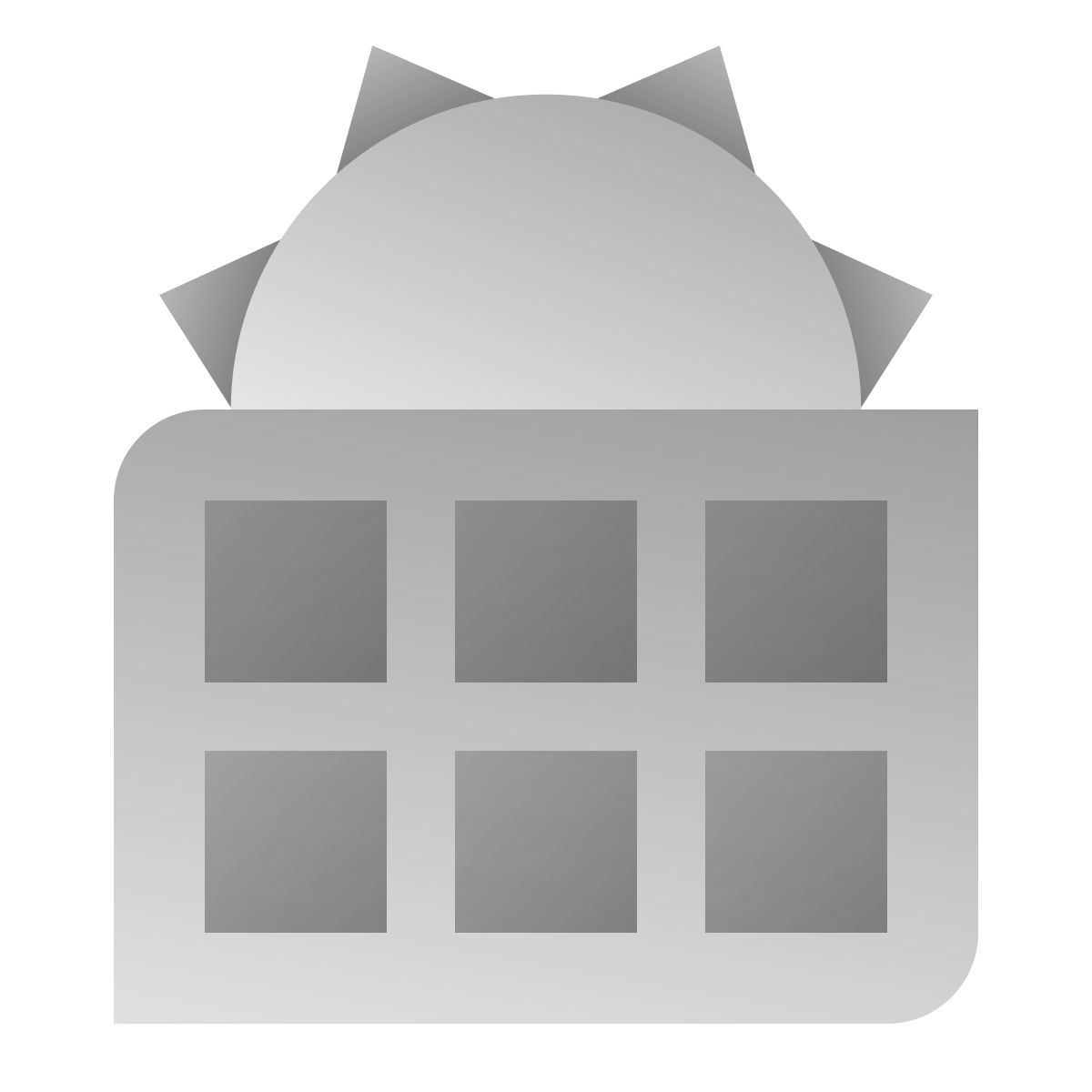 deco duotone style solar panel icon