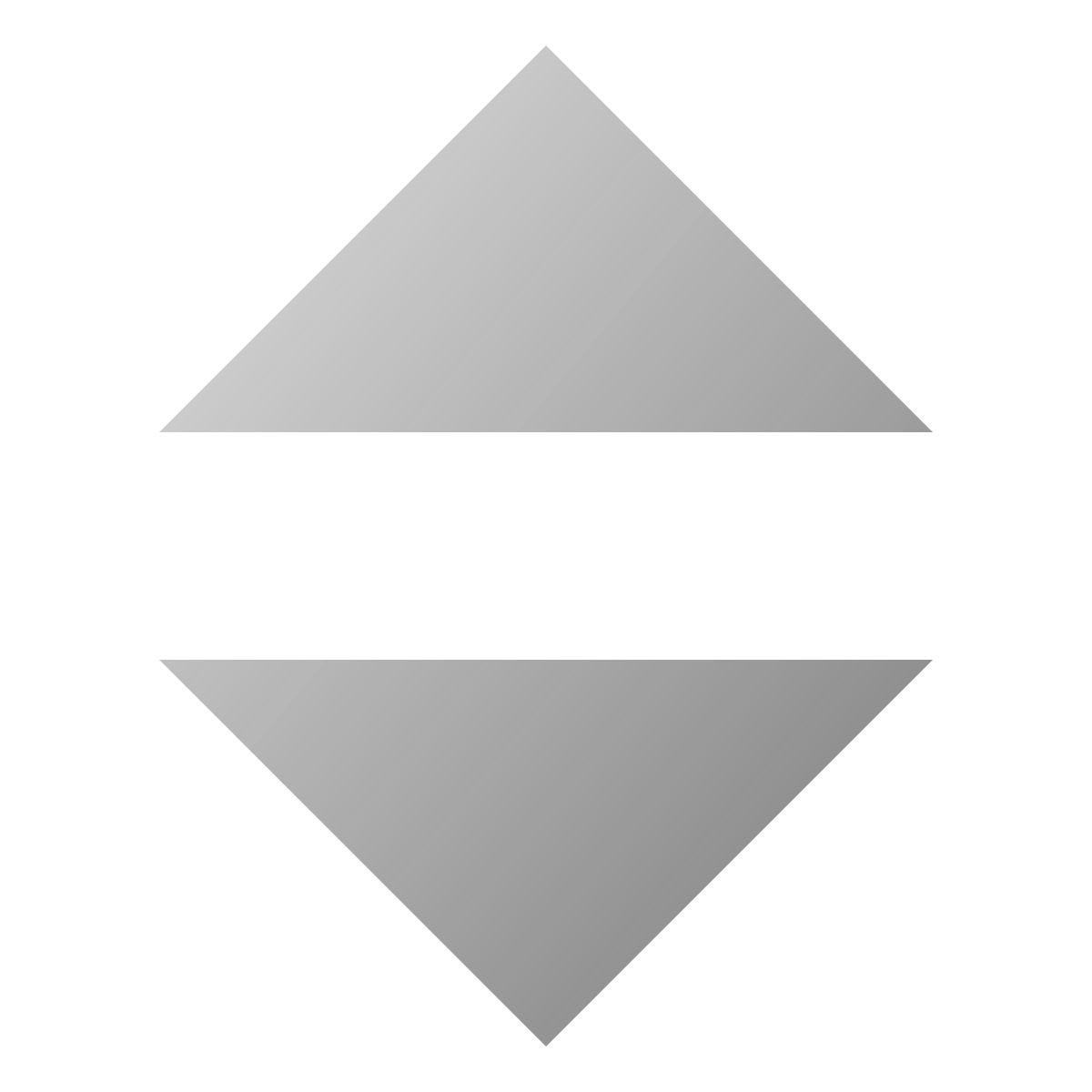 deco duotone style sorting arrowheads icon