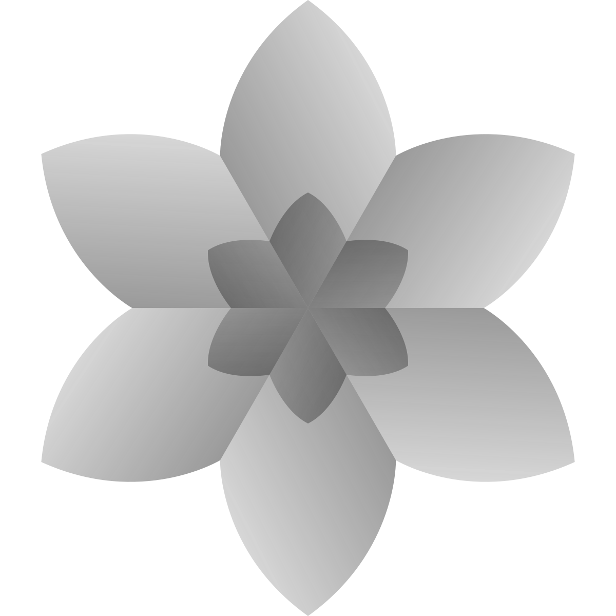 deco duotone style spa flower icon