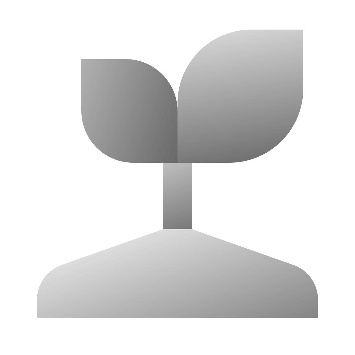 deco duotone style sprout icon