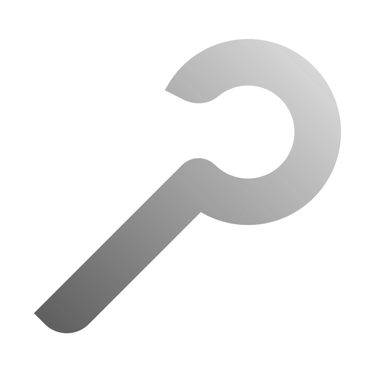 deco duotone style staff stick icon