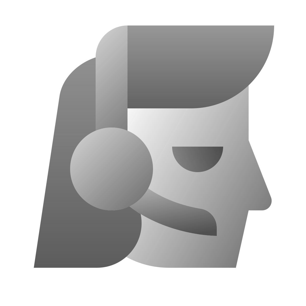 deco duotone style assistente icon