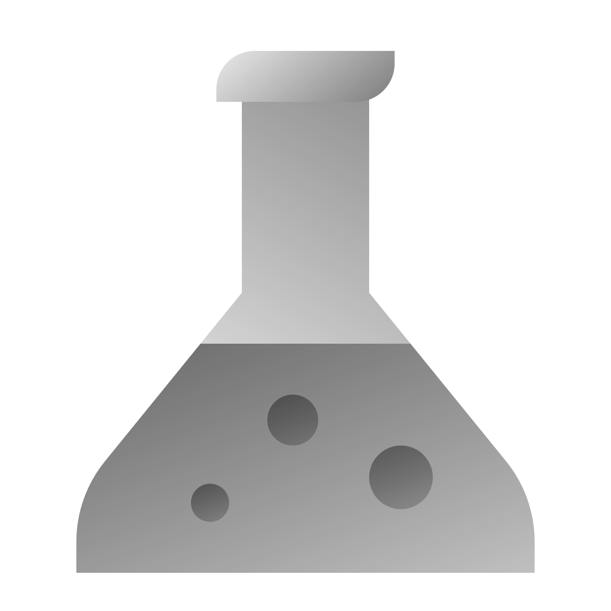 deco duotone style test tube icon