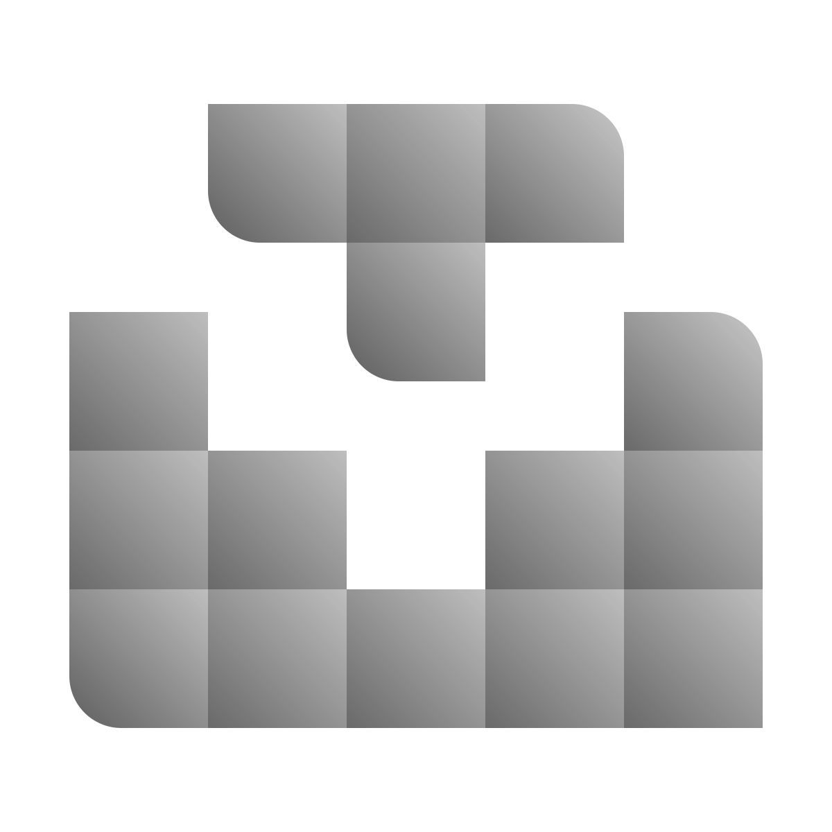 deco duotone style tetris icon