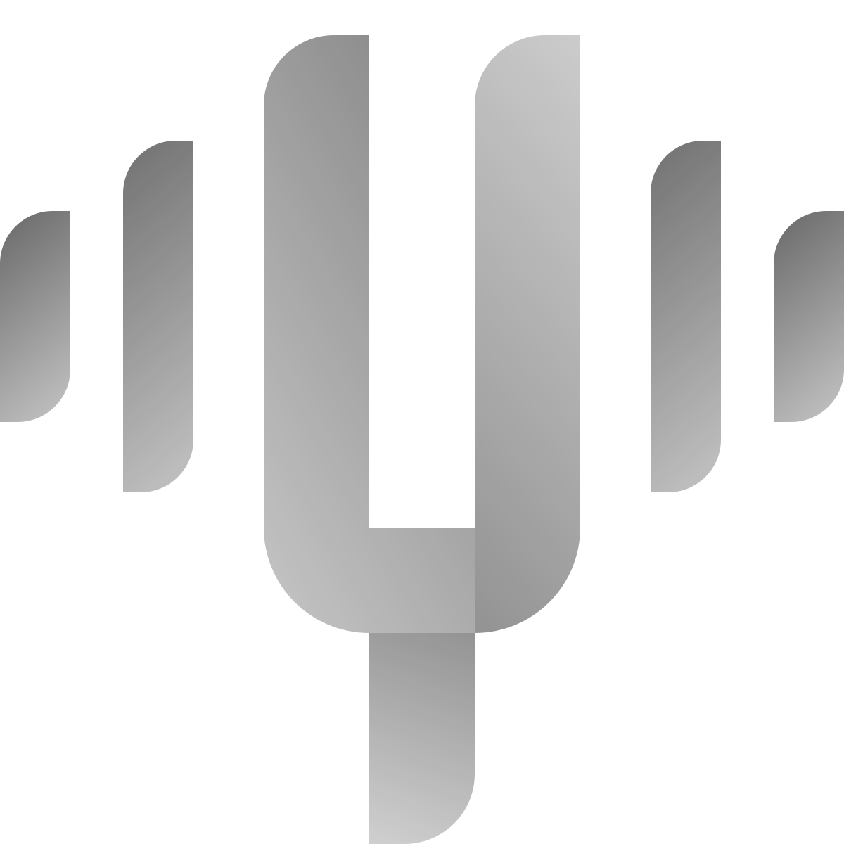 deco duotone style tuning fork icon