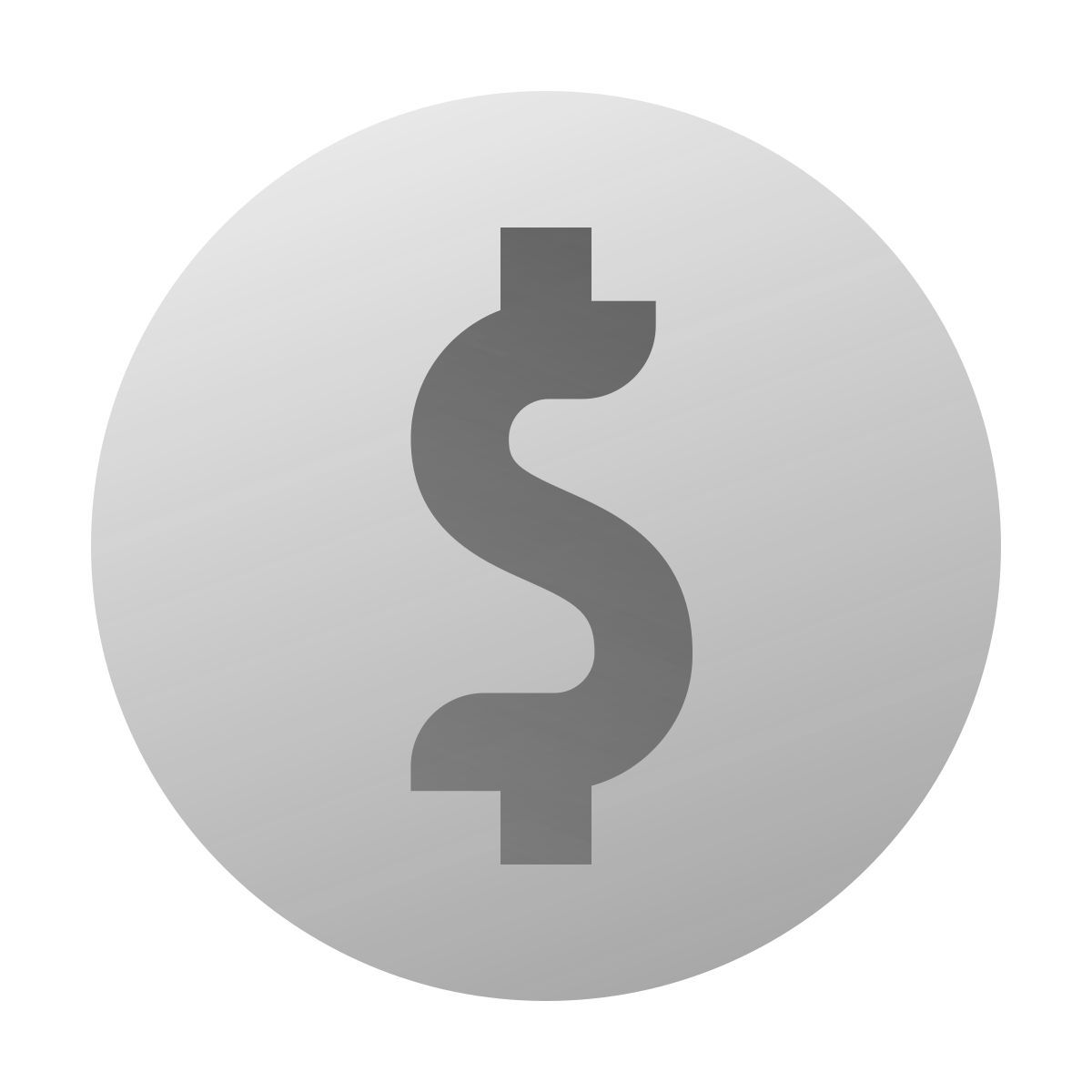 deco duotone style us dollar icon