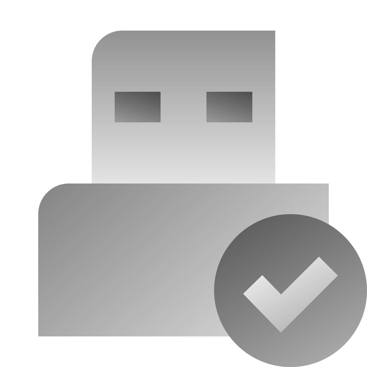 deco duotone style usb collegato icon