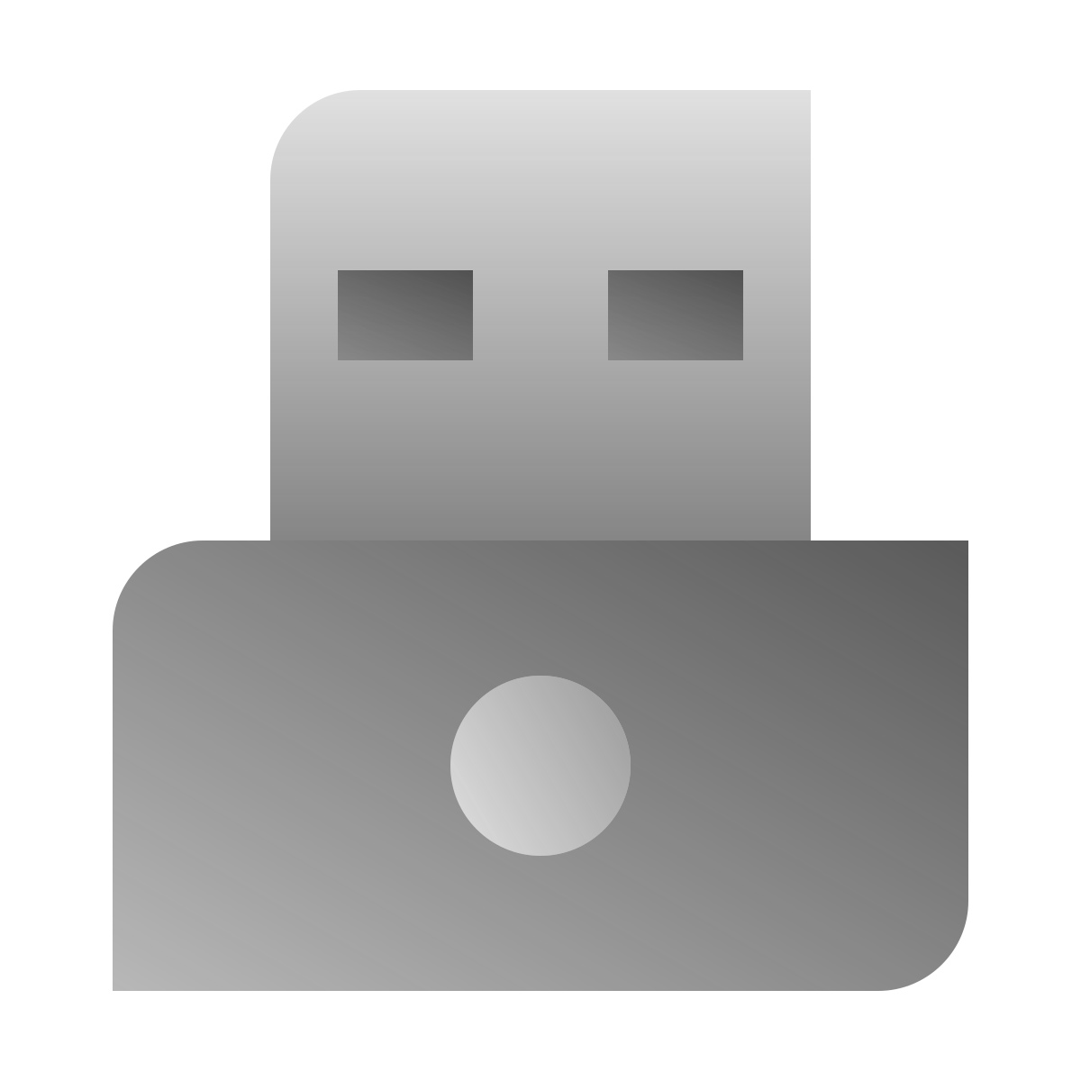 deco duotone style usb on icon