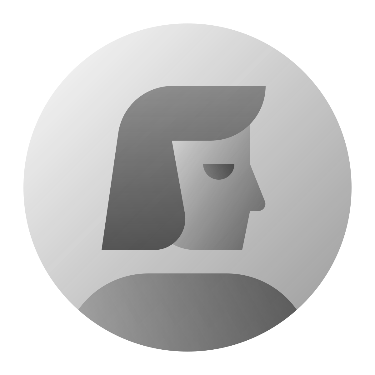 deco duotone style user female circle icon