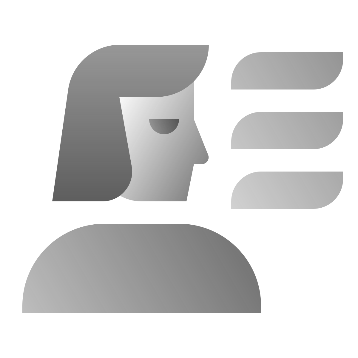 deco duotone style user menu female icon
