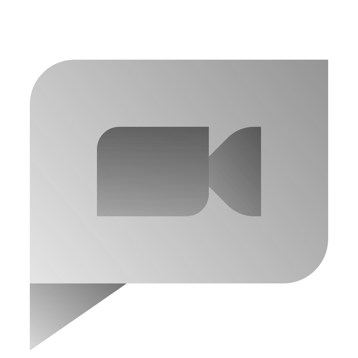 deco duotone style video message icon