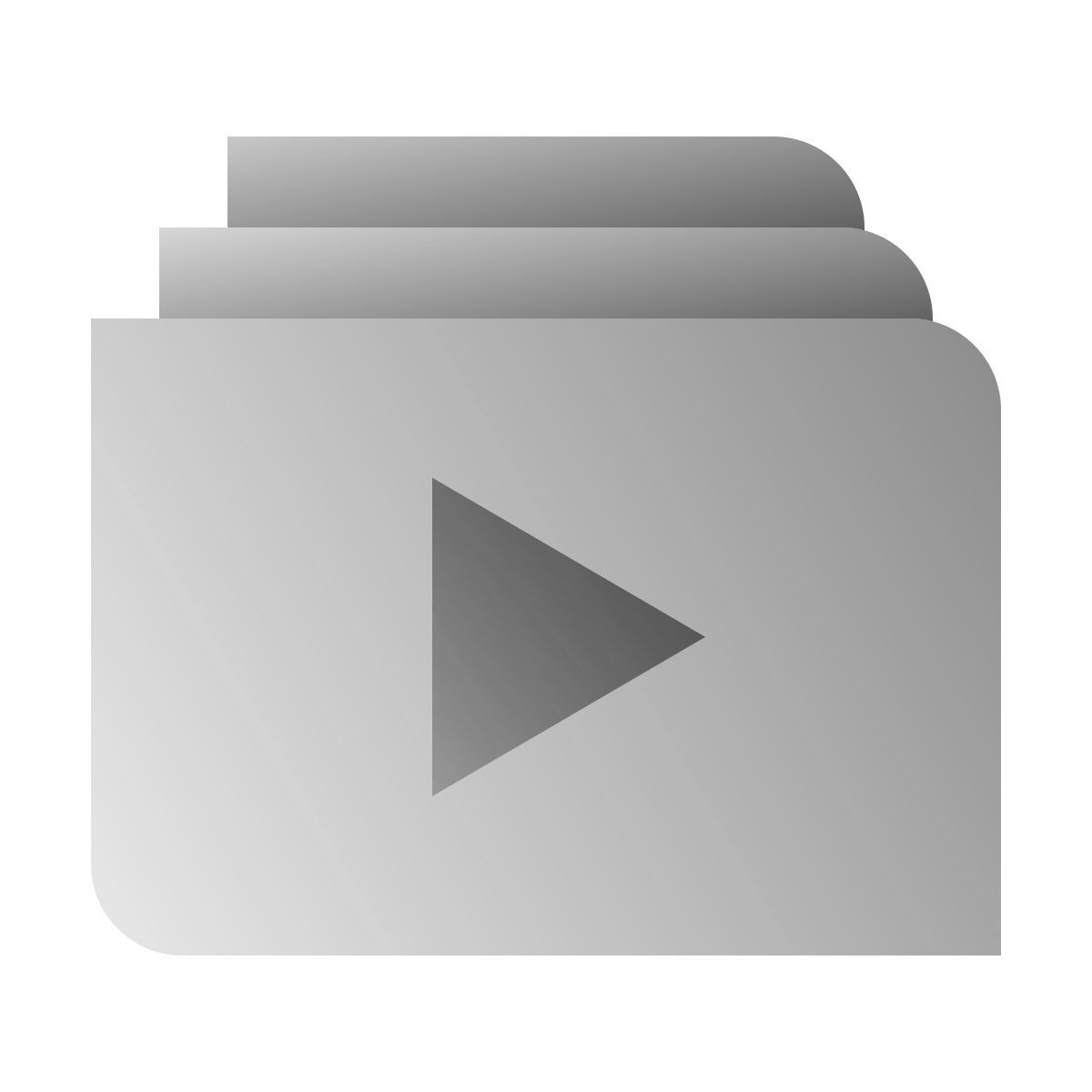 deco duotone style liste de lecture vidéo icon